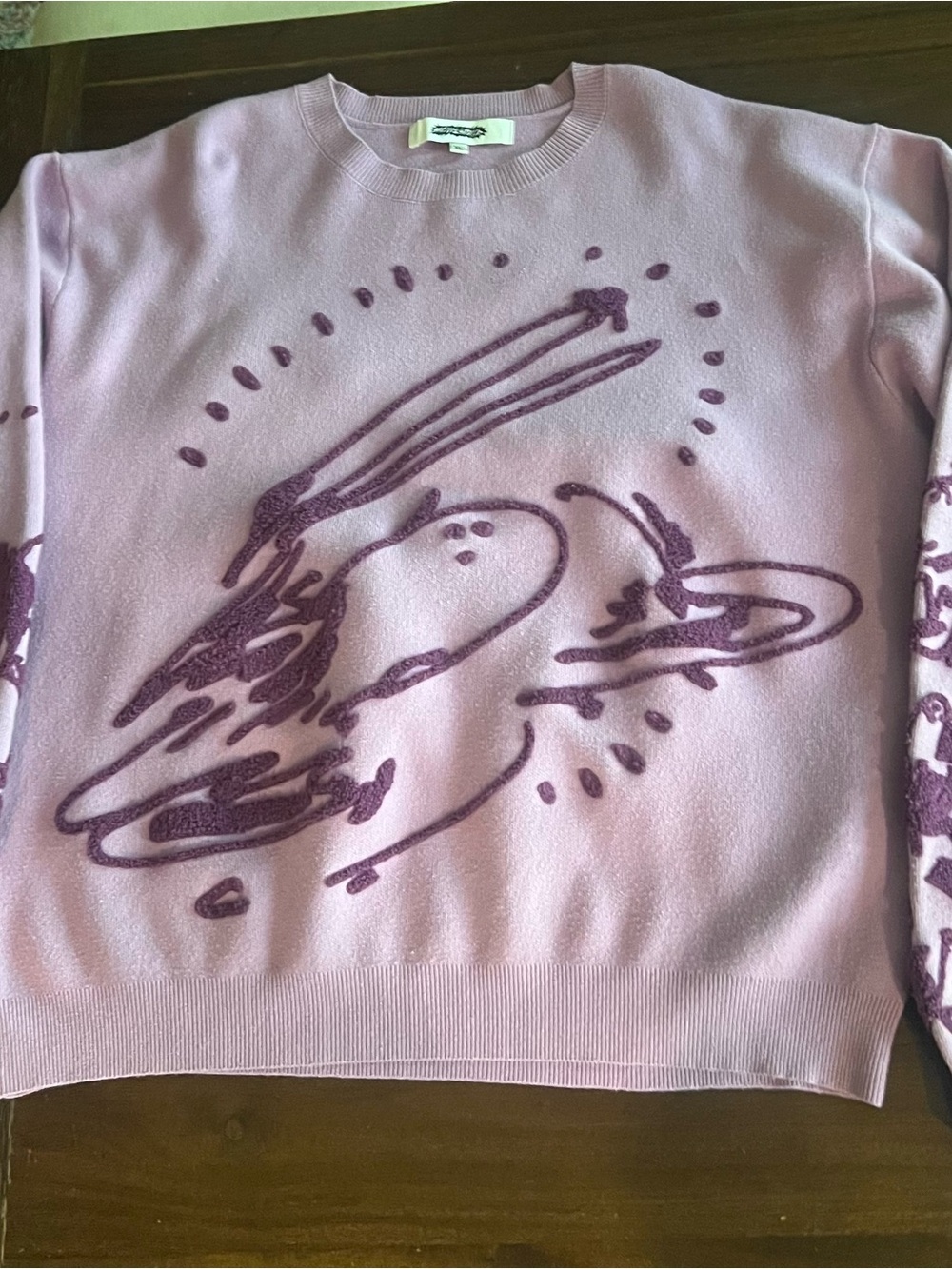 The Mind Liquid Studio Brain Works Lavender Knit  XL